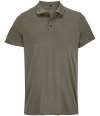 04442 Pitcher SOL'S Unisex Pitcher Recycled Polyester Piqué Polo Shirt Army colour image